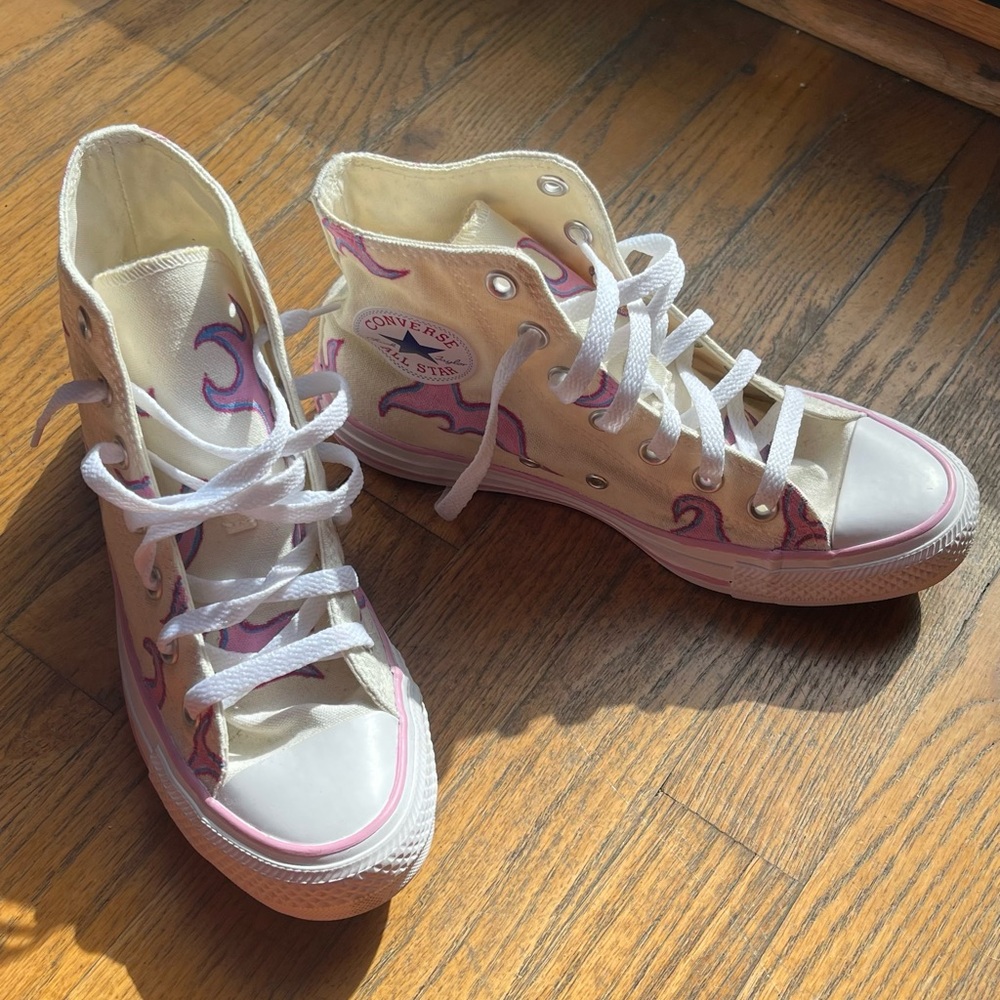 Converse all star chuck taylor pastel flame high tops